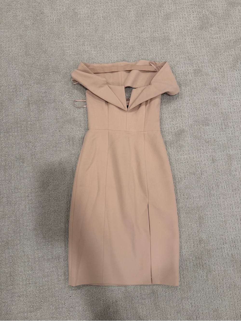 BCBGMaxAzria One-Shoulder Dusty Rose Sheath Dress